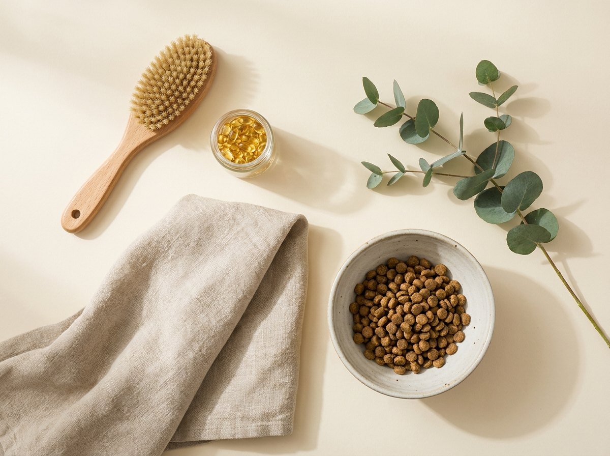 A calm grooming routine at home