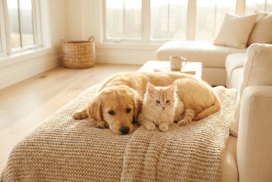 Puppy & kitten