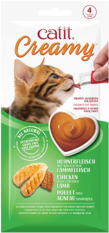 Catit Creamy Lickable Treats, Chicken & Lamb