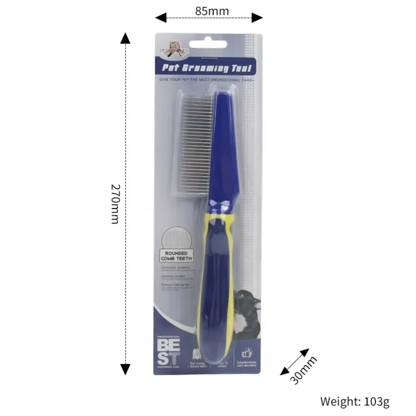 Pet metal needle comp 29 teeth 20.8 cm V2
