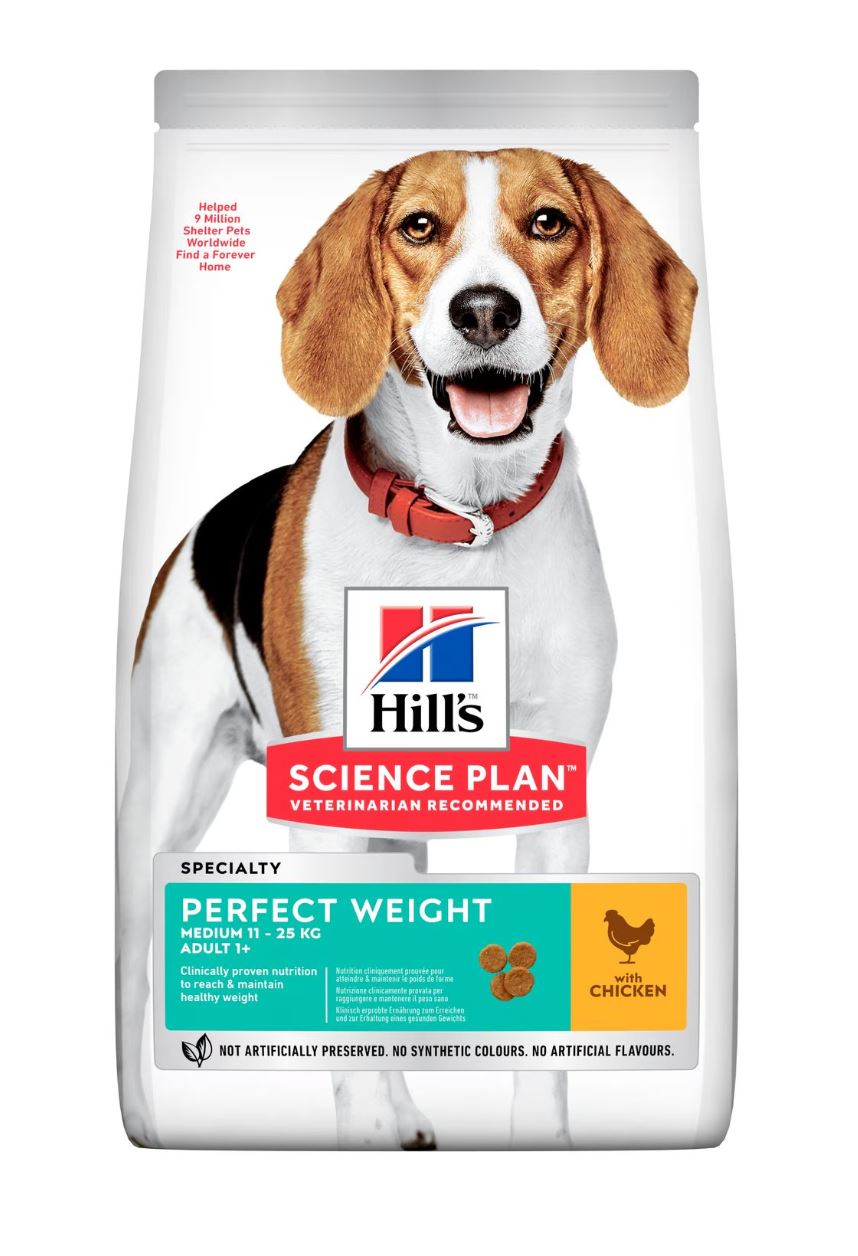 Hill’s Science Plan Perfect Weight Medium Adult Dog Food with Chicken