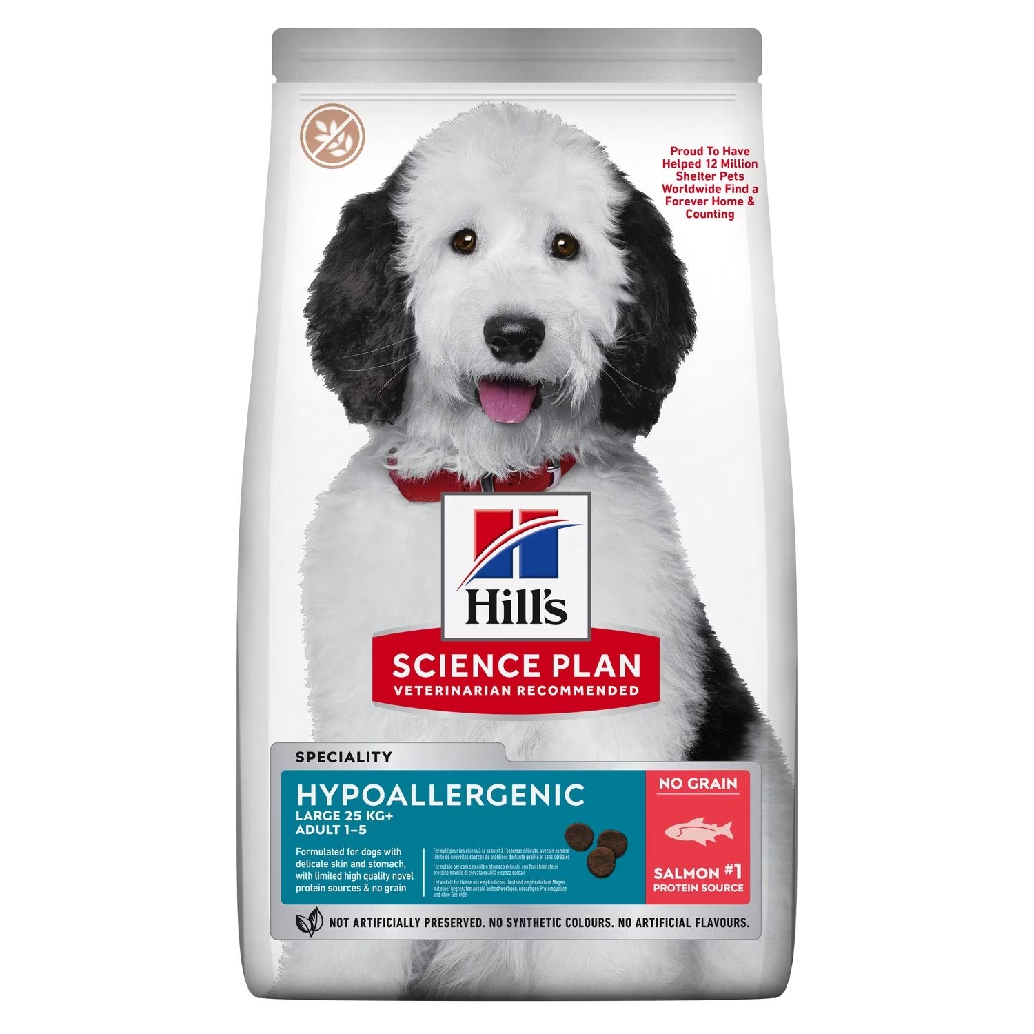 Hill’s Science Plan Hypoallergenic Large Breed Adult Dry Dog Food with Salmon (12kg)