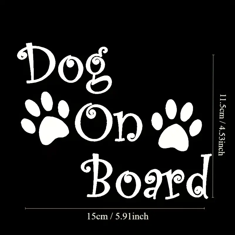 Dog On Board Vehicle  Stickers