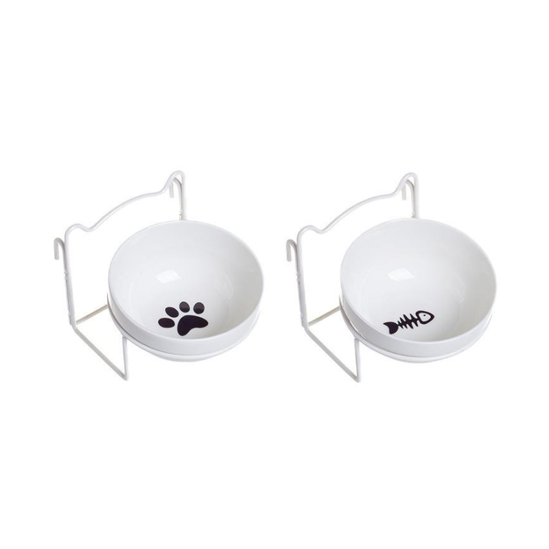 Ceramic Food Bowl With Hanger ( 2 pcs set ) V2